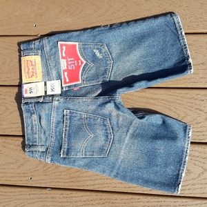 Levi's Boys 511 Slim Short size 10 Reg 25 w Destructed